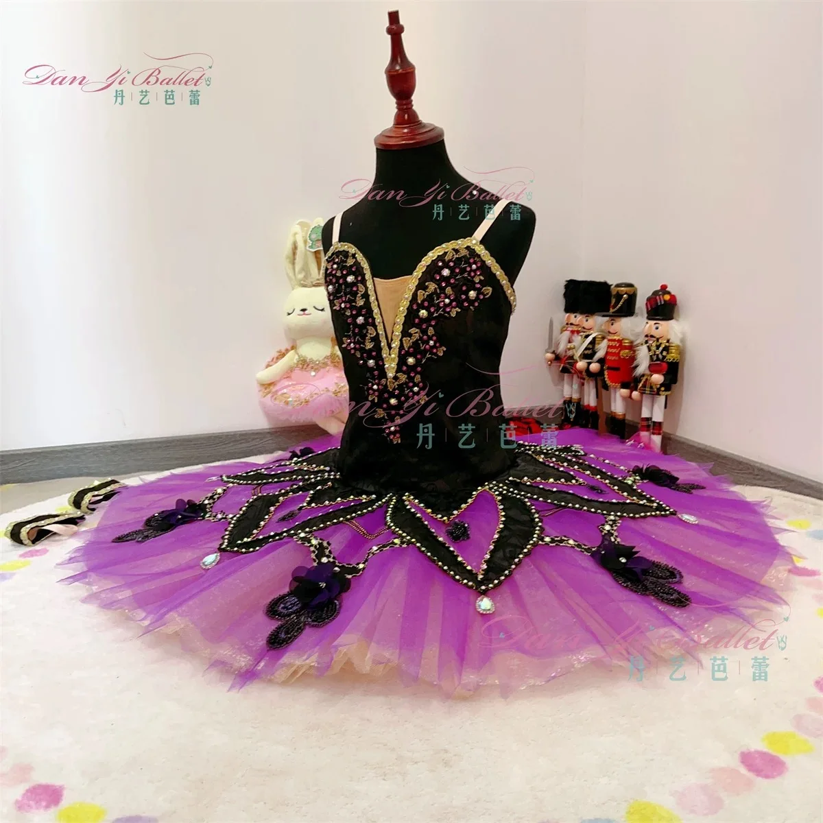 Danyi Venice boat tutu plate skirt ballet dress black competition dress performance dress professional customization