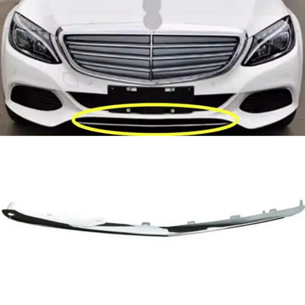Front Bumper Chrome Decorative Strip A2058850323 For Mercedes Benz C-Class W205 2015-2018
