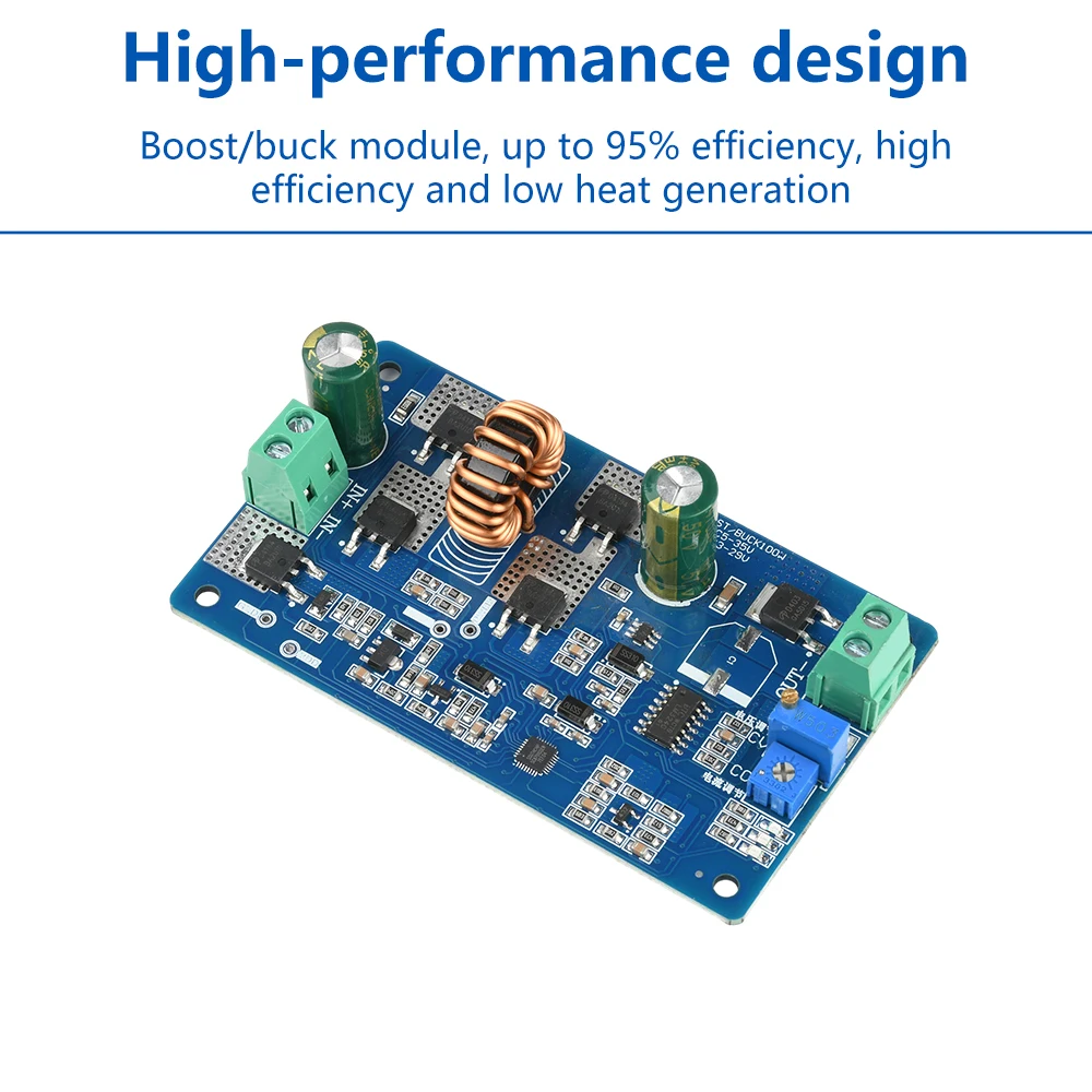 

Автоматический повышающий понижающий стабилизатор постоянного тока, 150 Вт, повышающий/понижающий модуль постоянного напряжения и тока, промышленное управление, источник питания IoT