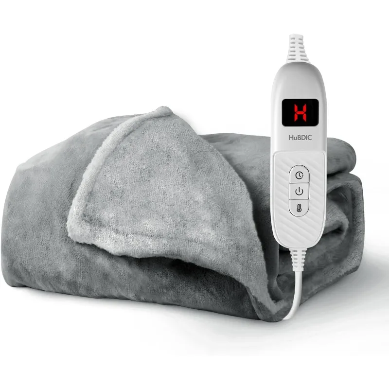 Heating Blanket Soft and Cozy-Warm Blanket, Electric Heated Throw Blanket, Quick Heating with 6 Heating Levels & 4 Time Setting