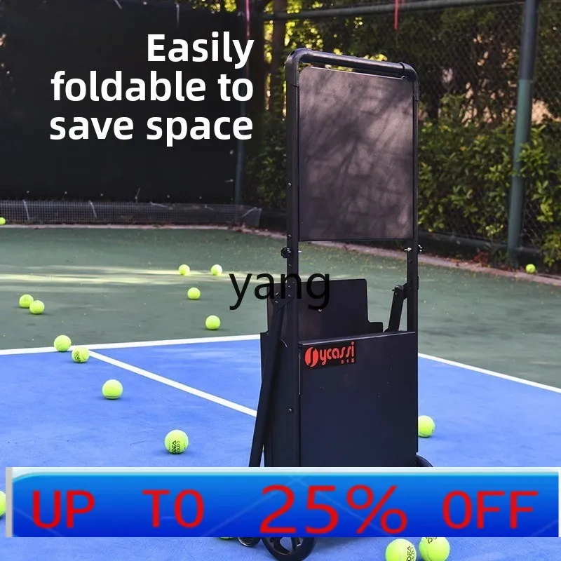 LMM foldable mesh frame coach car tennis ball picker ball basket