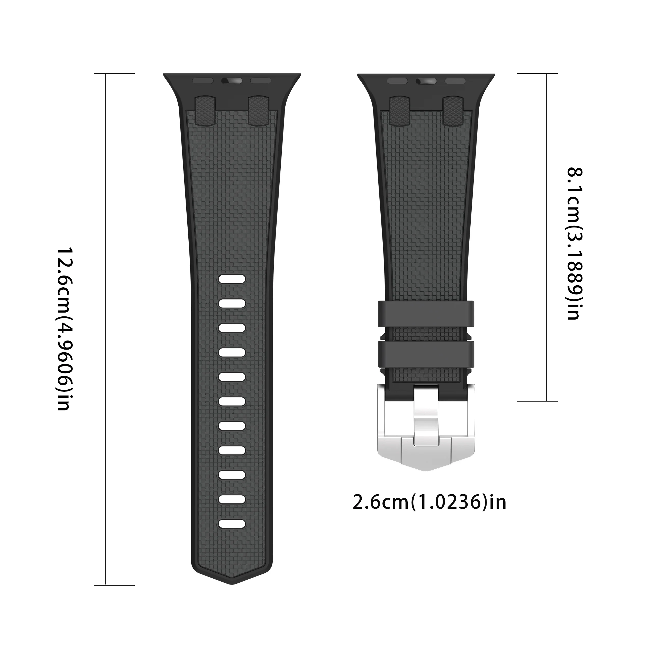 AP silicone strap For Apple watch Ultra 2 1 49mm 9 8 7 45mm High end and high-quality wristbands For iwatch 6 5 4 3 SE 44mm 42mm