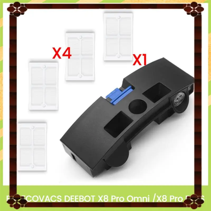 24-часовая доставка резервуар для воды для сточных вод с фильтром для ECOVACS DEEBOT X8 Pro Omni/X8 Pro PLUS аксессуары для пылесоса 1 + 4