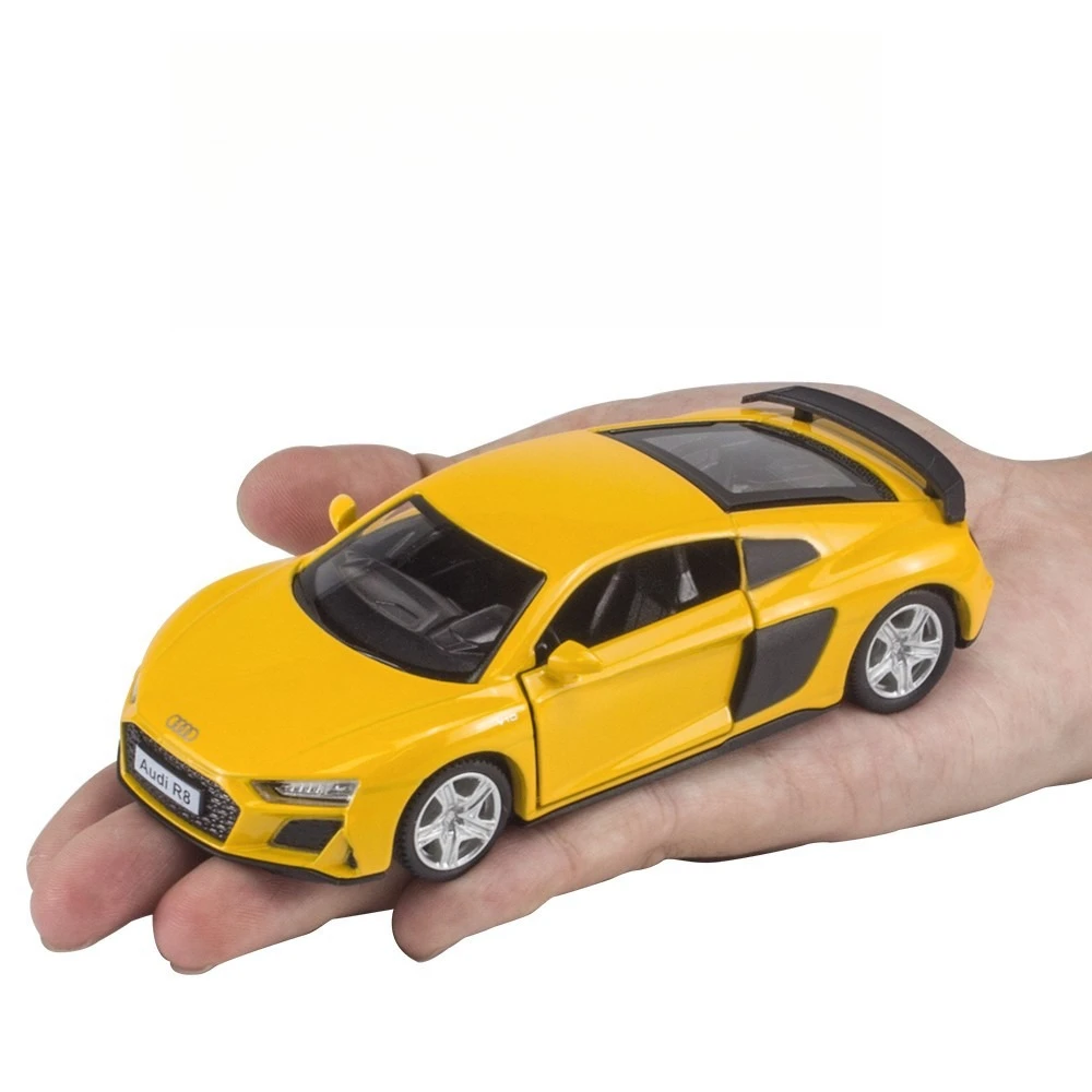 

1:36 Audi R8 суперкар высокая имитация литья под давлением модель автомобиля из металлического сплава, коллекция отступительных средств, детские игрушки, подарки