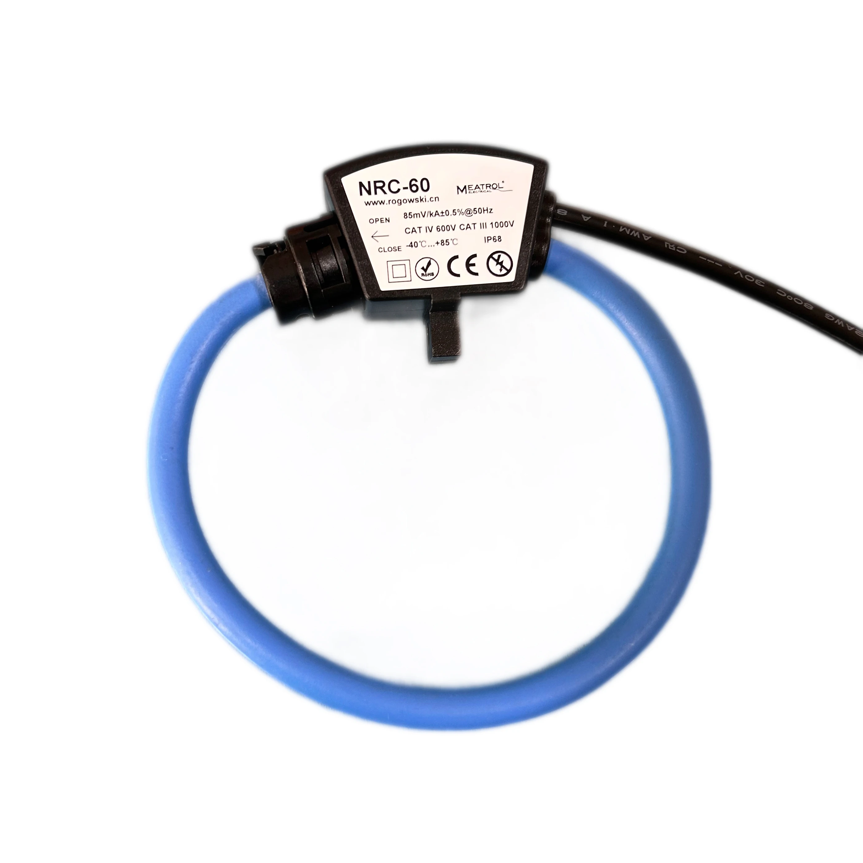 With 4 rings Three Phase Industrial Rogowski Coil Flexible Current Transformer 0.5% Accuracy Current Sensors