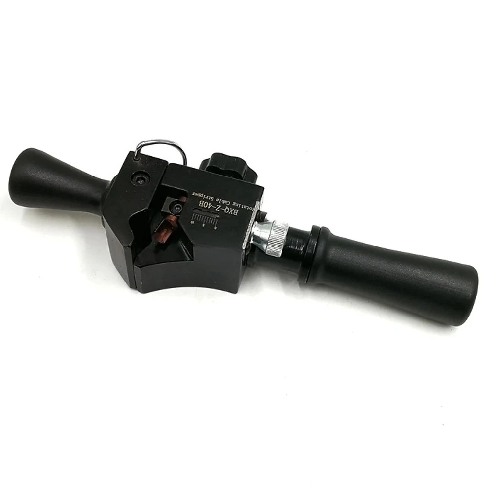 Manual Cable Insulation Stripper Rotary Stripping Tool, 14mm to 40mm Outer Diameter Overhead Conductor Stripping Equipment