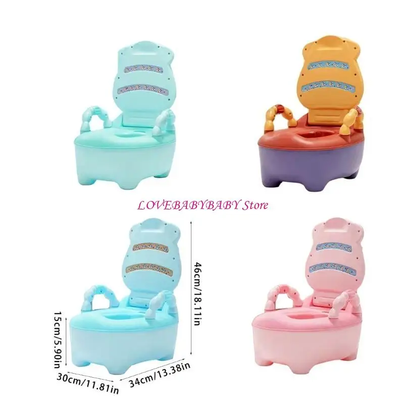 كرسي مرحاض لتدريب الرسوم المتحركة على القعادة للبنين فتيات غير قاع 4xBC #6
