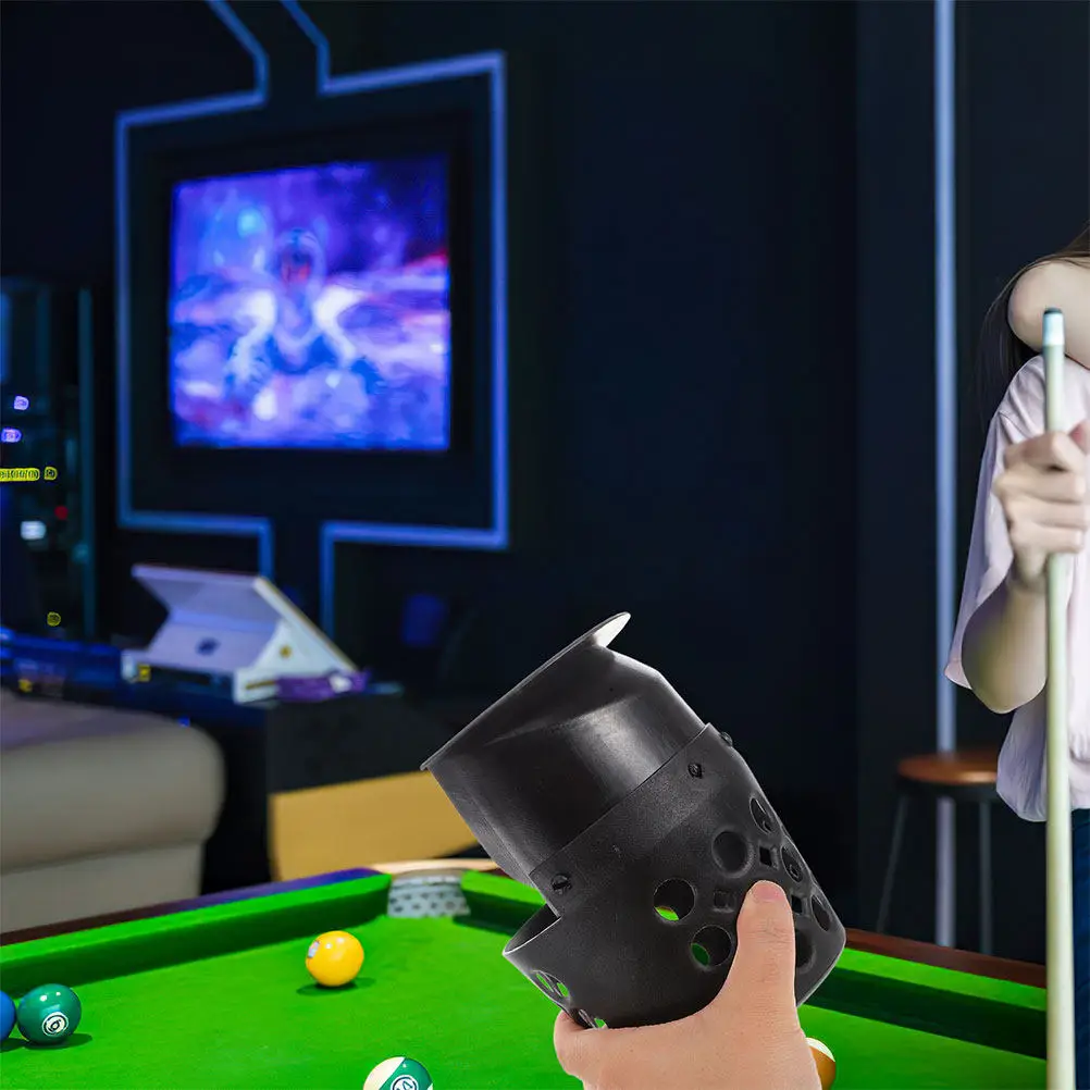 

Комплект из 4 прочных черных пластиковых мешков для карманов бильярдного стола, сменные, для сбора шаров, аксессуары для бильярда