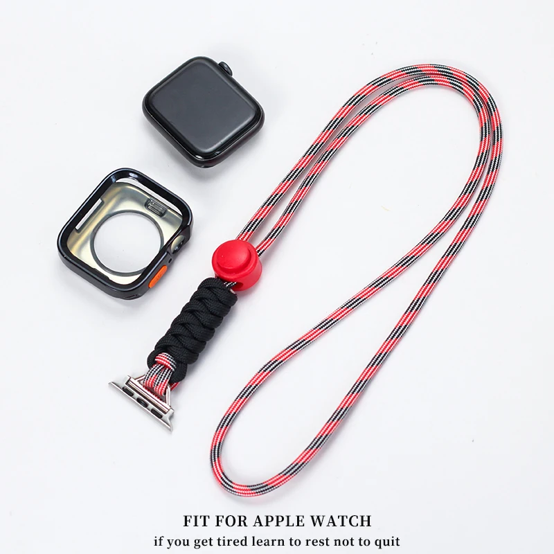 

Для Apple Watch 41 мм 42 мм 45 мм 46 мм 49 мм ремешок S10 S9 S8 Ожерелье шнур S7 S6 S5 SE ultra Cover Карманные часы плетеный ремешок