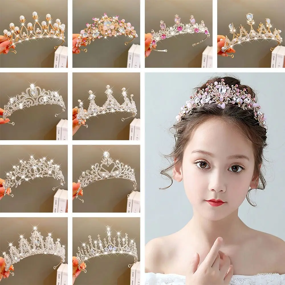 

Luxury Wedding Birthday Gift Tiaras Headband Princess Crown Hair Jewelry Party Accessiories