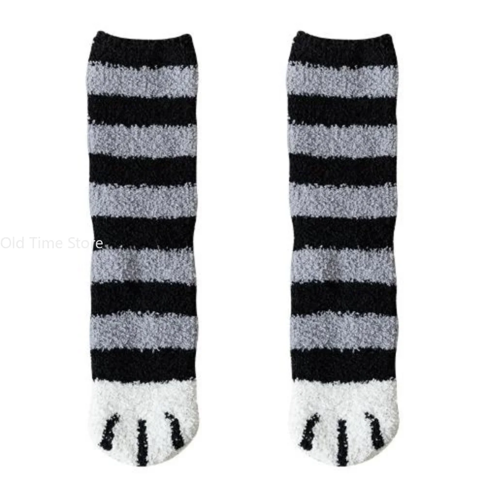 Cozy Mink Velvet Socks Men Women Winter Thicken Warm Pure Color Casual Socks Sleep Bed Floor Home Fluffy Sock Calcetines Hombre
