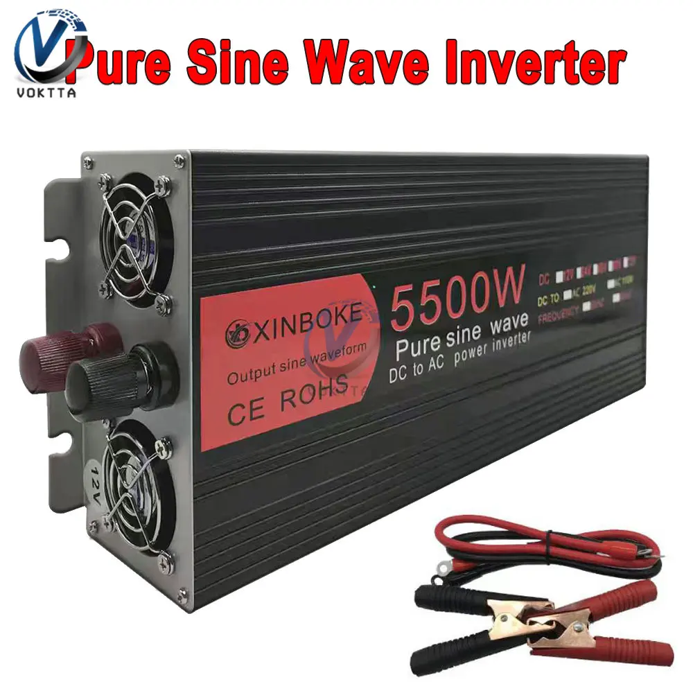 

Inverter 12v 220v Pure Sinus Wave 1600W/2000W/3000W/5500W DC 12V To AC 220V 50Hz Voltage Converter Car Pure Sine Wave Inverters