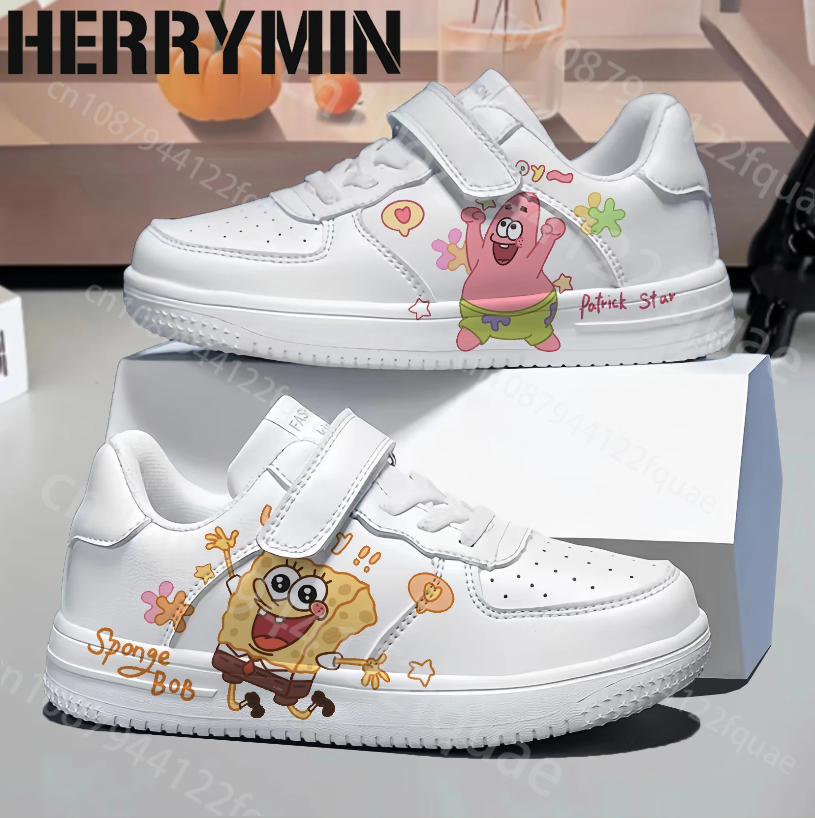 

2025 New Family Matching Shoes SpongeBob children's sneakers girls shoes Casual Kid Fashion Sports 7 and 18 year old Gift
