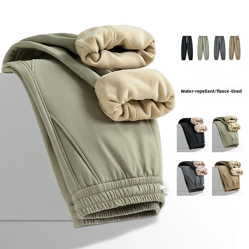 

Новые зимние флисовые и утолщенные функциональные рабочие брюки, уличные теплые, ветрозащитные и водонепроницаемые повседневные облегающие спортивные брюки