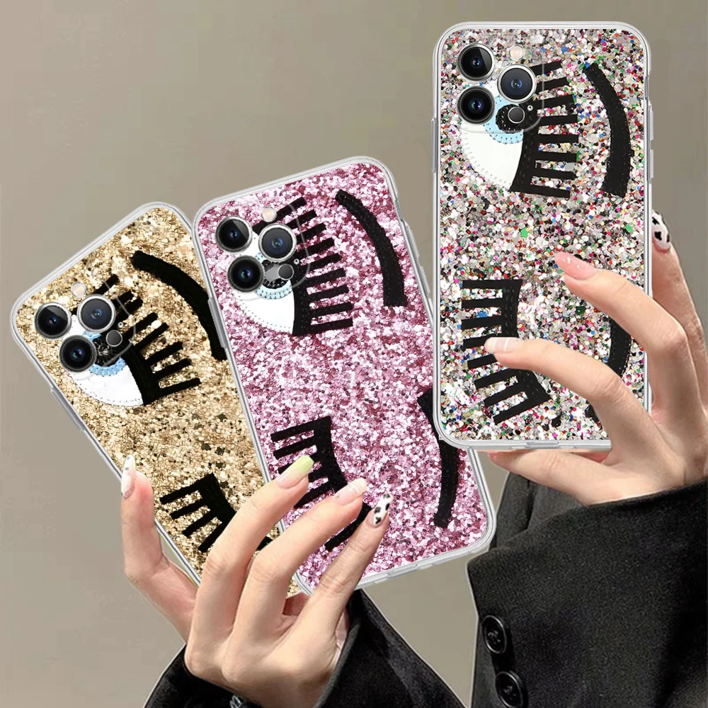 Hot Ferragnies Eyes Chiara Phone Case For iPhone 16 15 14 11 12 13 Mini Pro XS Max Cover 6 7 8 Plus X Funda Shell