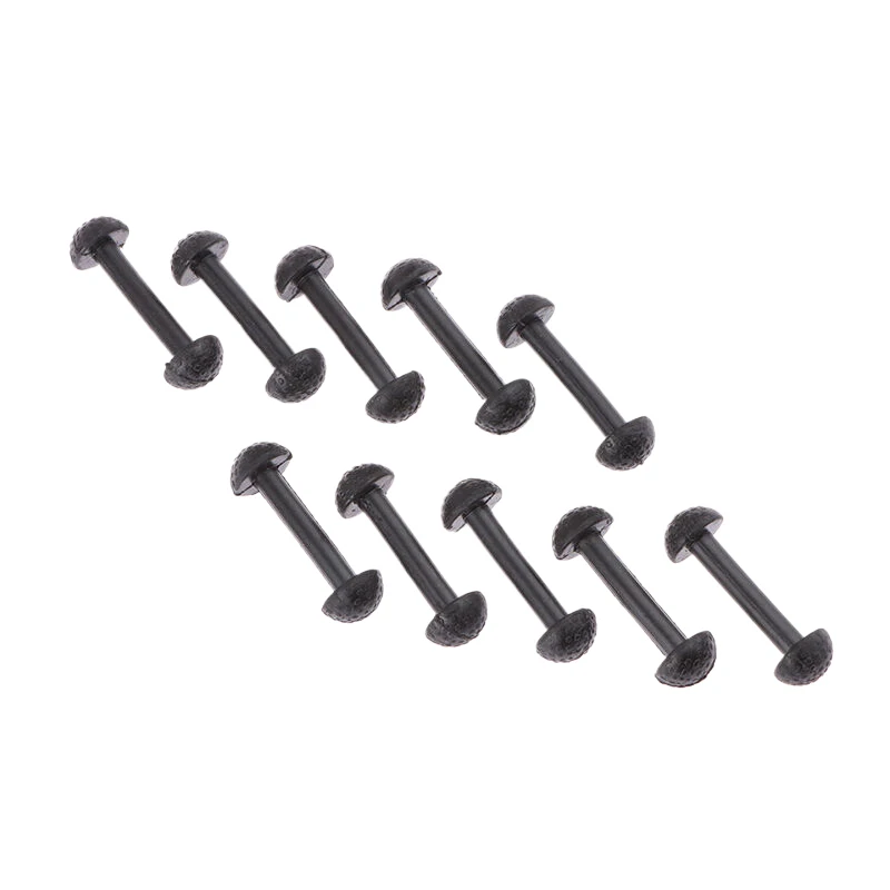 10Pcs Black Rubber Motu Leg Band Clip Vintage Toy Figure Replacement Connection Accessories