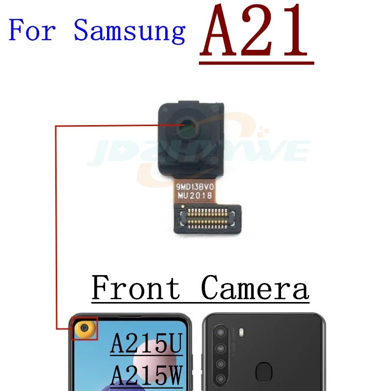 Rear Camera For Samsung Galaxy A21 A215 A21s A217 Back Big Main Front Facing Camera Module Flex Cable Spare Parts