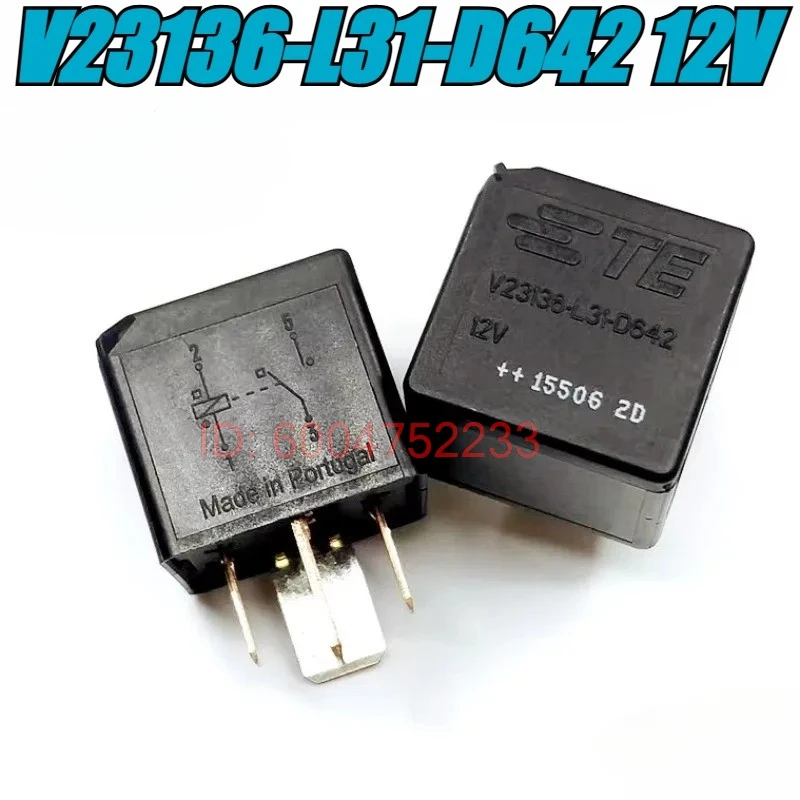 

(Совершенно новый, оригинальный) 5 шт./лот, 100% оригинальное реле: V23136-L31-D642 12V, V23136-L31-X88 12V, 4-контактное автомобильное реле.