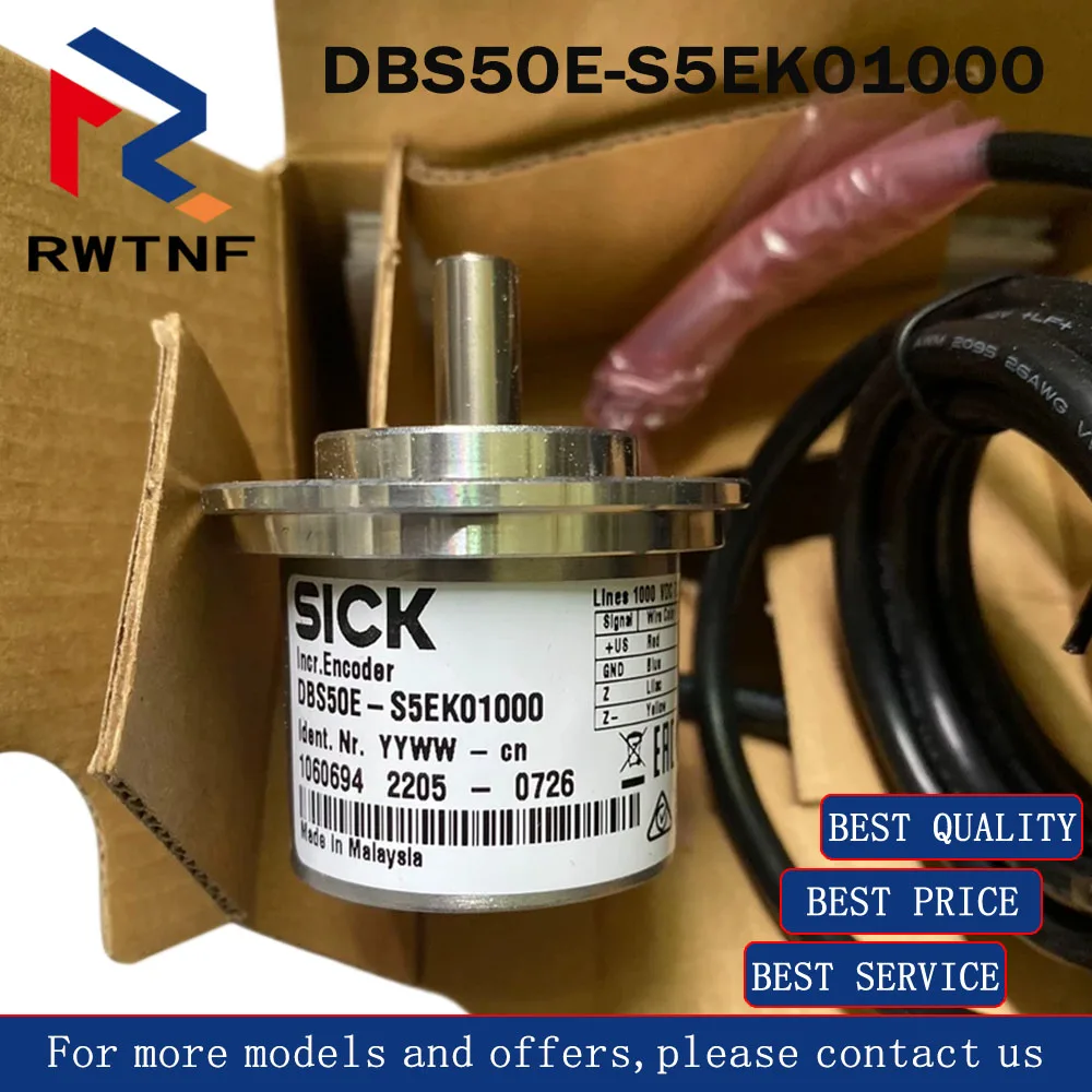 

Brand New Genuine DBS50E-S5EK01000 SICK Encoder solid shaft incremental 1060694, warehouse stock