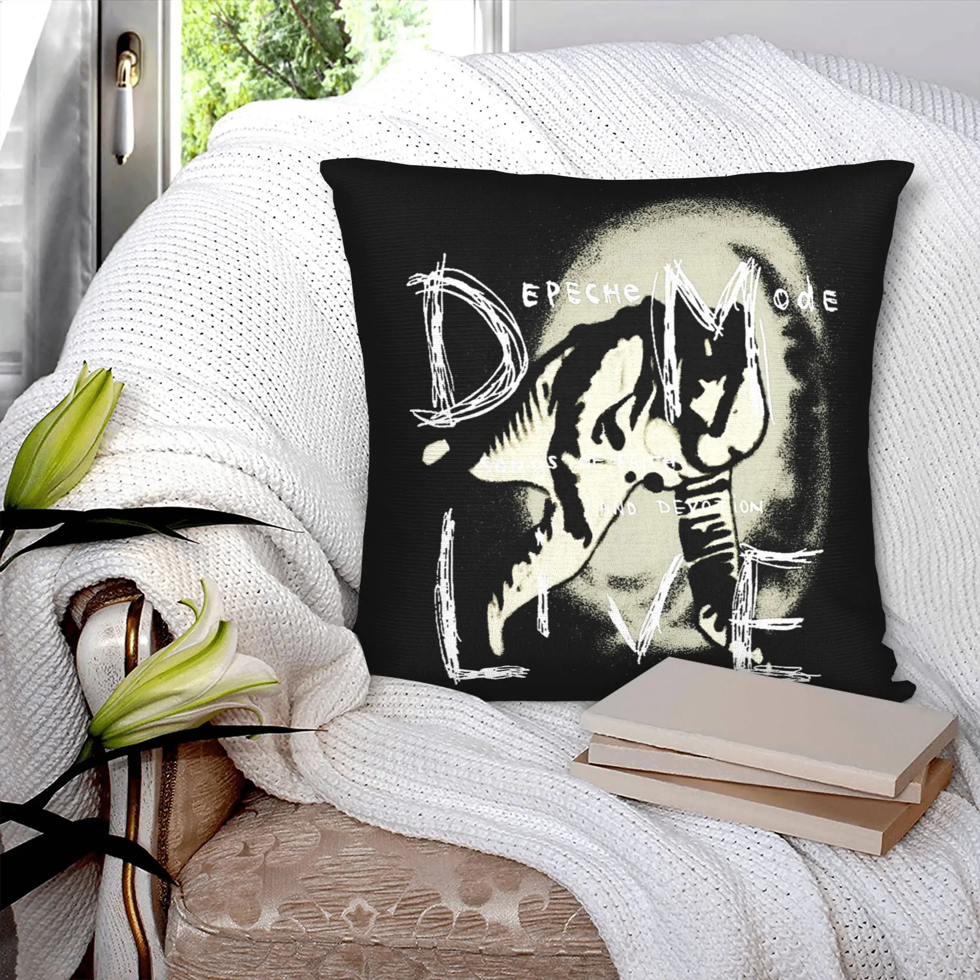 Electronic Rock Depeche Cool Mode Luxury Throw Pillow Covers Bedroom Decoration  Car Cushion
