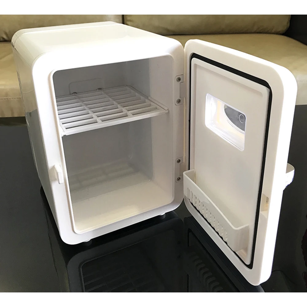 4L Mini Fridge Refrigerator Portable 110V 220V Samll Warmer Cooler Cans Freezer for Snacks Drinks Home Food Room Kitchen 미니냉장고