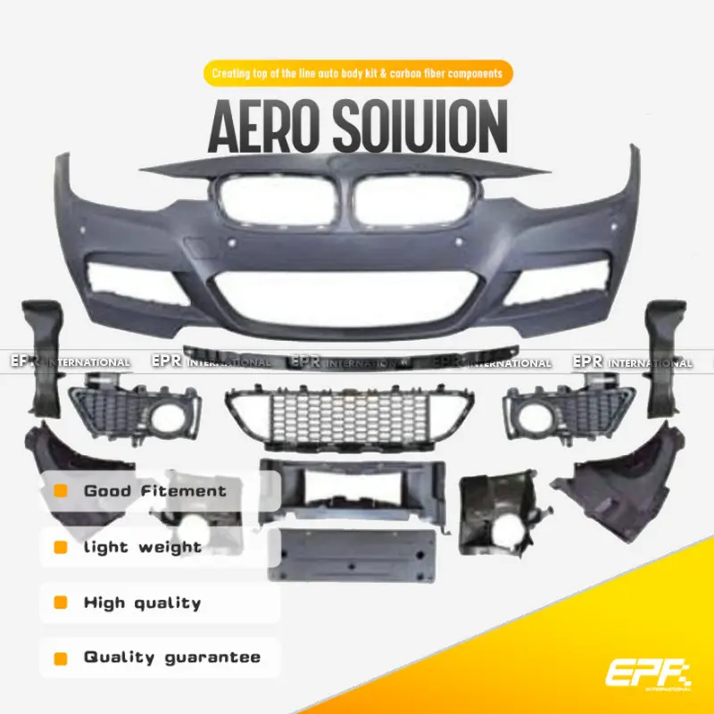 For BMW F30 Mtech Front Bumper - Aggressive Sporty Front Look & Precise Fit