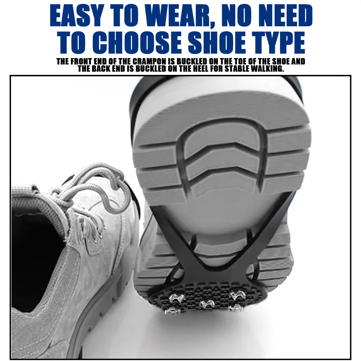 2 أزواج في الهواء الطلق 5 الأسنان الجليد القابض المضادة للانزلاق أغطية الحذاء النساء الرجال سيليكون التنزه تسلق المضادة للانزلاق سبايك القبضات المرابط