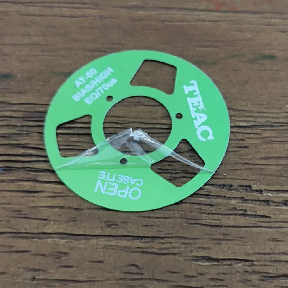 DIY Homemade Aluminium Open Reel Cassette Tape Kit for TEAC (pack of 4 Reels + 2 Wheel)