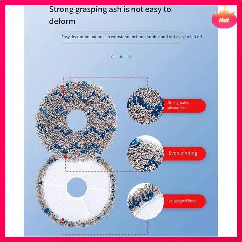 IKLAN BARU Untuk Mesin Ecovacs Deepot X2S Penyedot Debu Sikat Samping Klip Filter Kain Kantong Debu Karbon