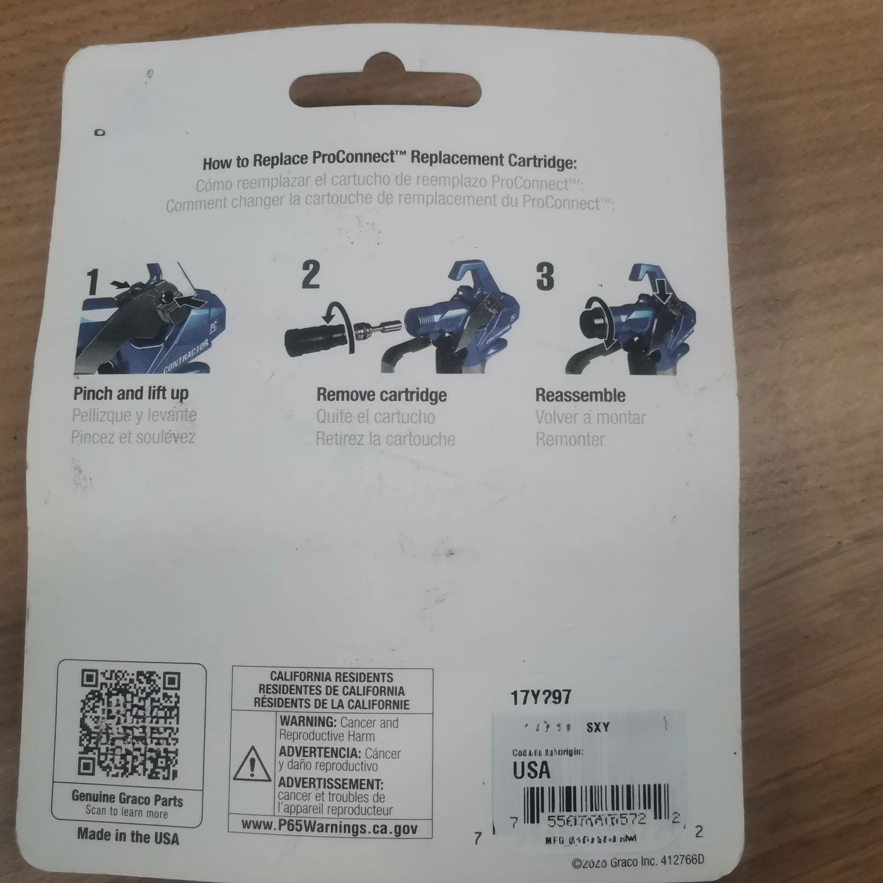 المقاول PC ProConnect استبدال كم 17Y297 طقم تصليح الرش بدون هواء لرذاذ Grac-o Power