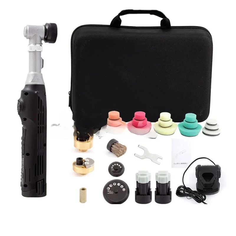 

Cordless Mini Detailling Polishing Machine 12V Lithium Battery Car Body Polisher Handheld Electric Adjustable Polishing Tool Set