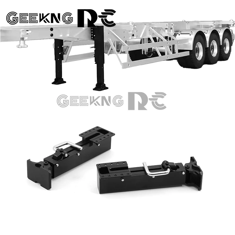 Metal Trailer Landing Gear Holder Outrigger for 1/14 Tamiya RC Dump Truck SCANIA 770S R620 VOLVO Arocs MAN TGX Car Accessories