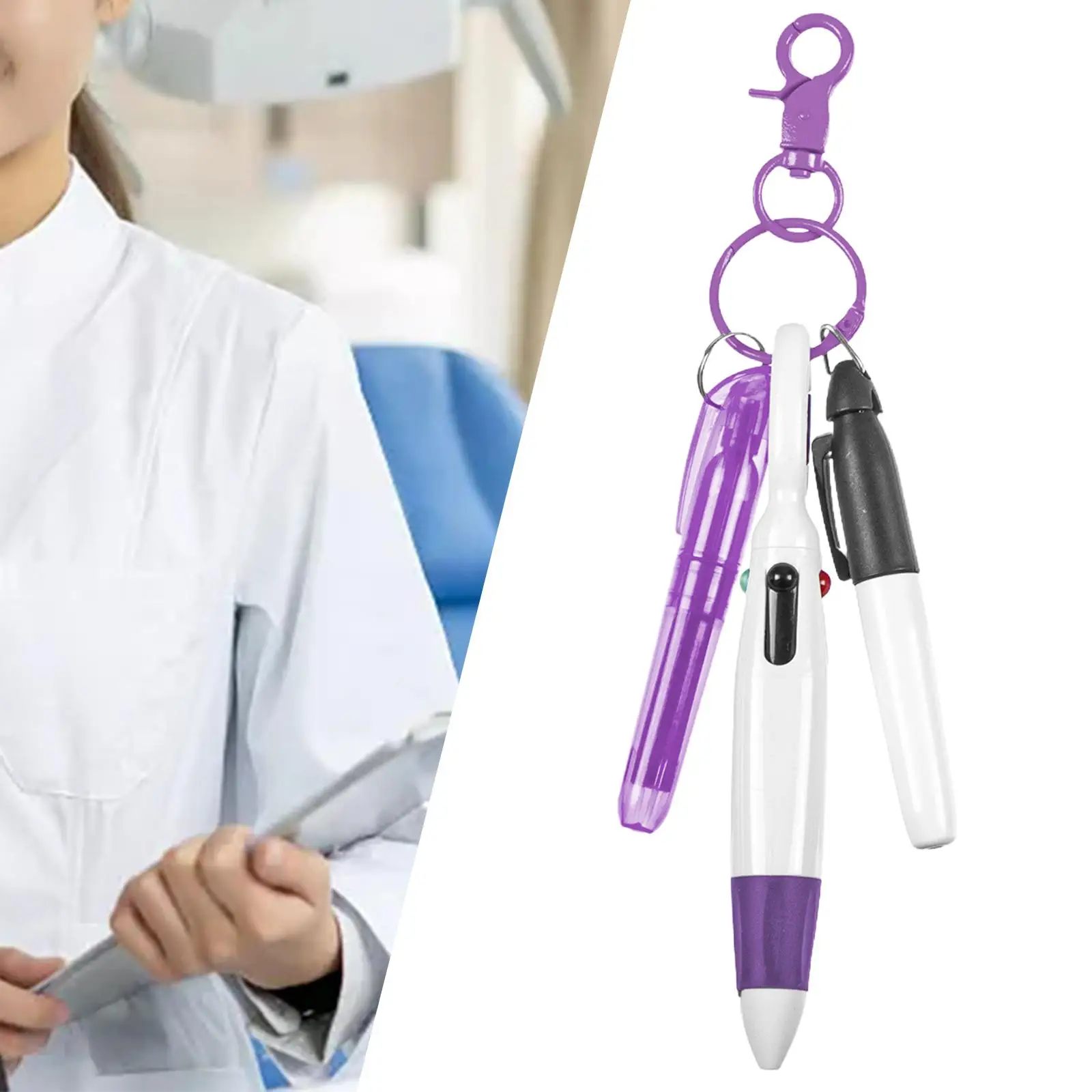 Paquet de 2 à 4 stylos avec mousqueton, cadeau pour la journée des infirmières, stylo navette polyvalent