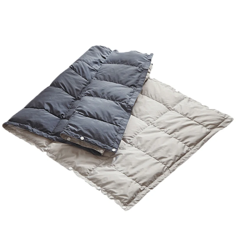 

250g Ultralight White Goose Down Camping Quilt Trekking Down-proof Fabric Outdoor Travel Blanket Multifunctional Shawl