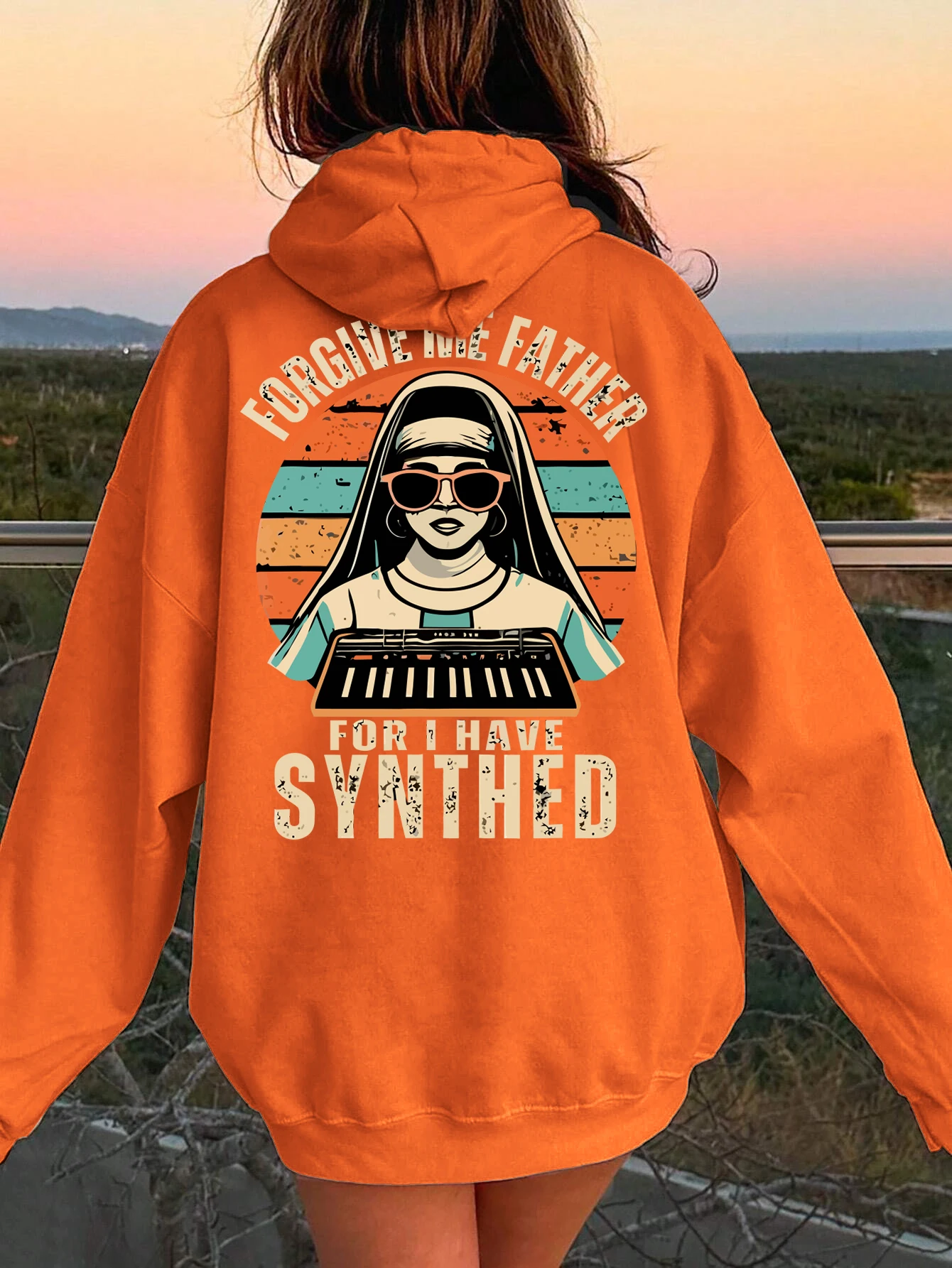 

For I Have Synthed Print Woman Hoody Casual Comfortable Sweatshirt Fashion Casual Soft Hooded Simple Autumn Warm Clothing