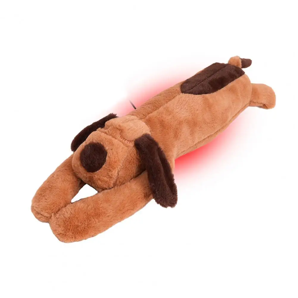 Muñeco con calefacción de animales USB, temperatura ajustable, apagado automático, perro de peluche eléctrico, juguete para gato, hombro, espalda, cuello, almohada de Animal cálida