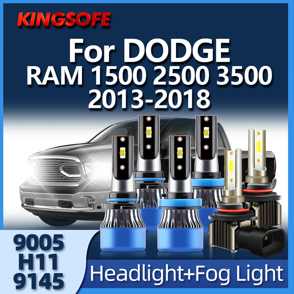 

LED 28000LM H11 9005 Car Headlight Bulbs Auto Fog Lamps 6000K For DODGE RAM 1500 2500 3500 2013 2014 2015 2016 217 2018