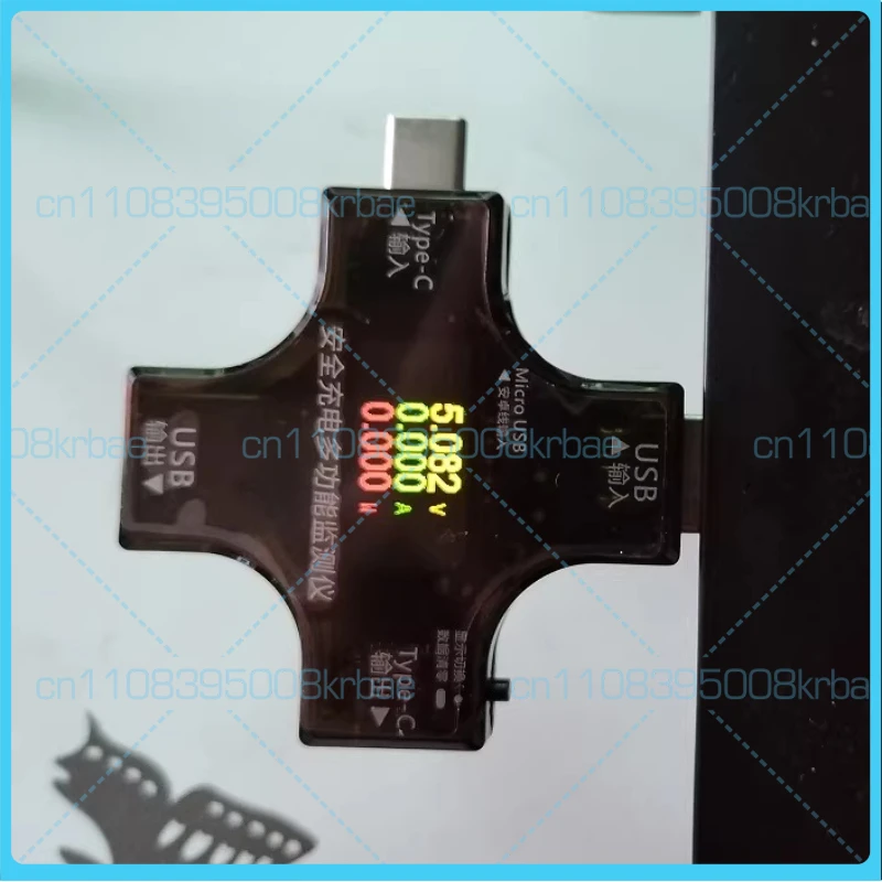 

Многофункциональный USB-тестер-детектор JIURI Type-C PD для быстрой зарядки, вольтметр-амперметр постоянного тока