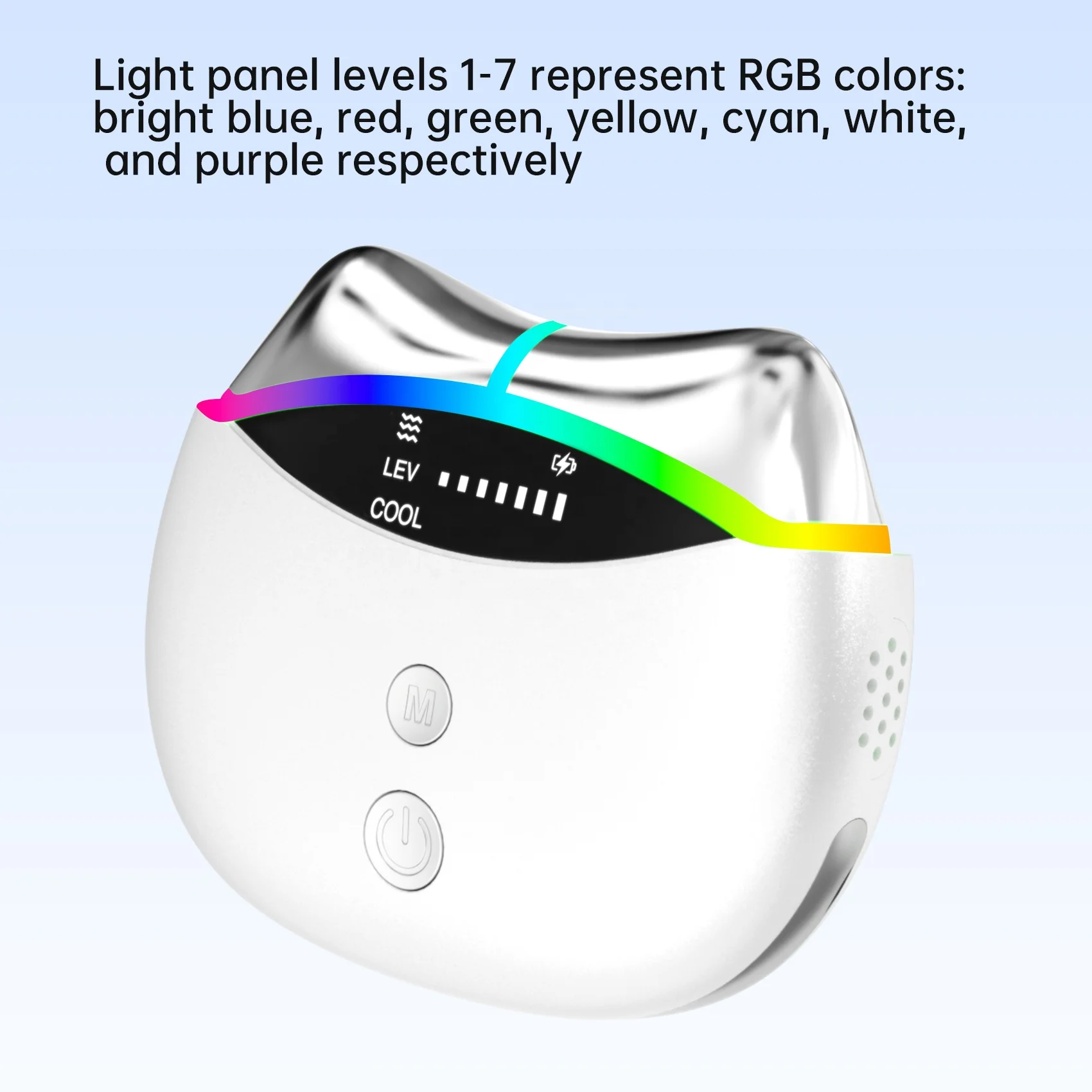 เครื่องนวดหน้า EMS FACE GUASHA พร้อมระบบทำความร้อน ช่วยกระตุ้นการไหลเวียนโลหิต ลดความร้อน กระชับรูขุมขน และลดรอยแดง 7 โหมดบำบัดผิวด้วยแสง