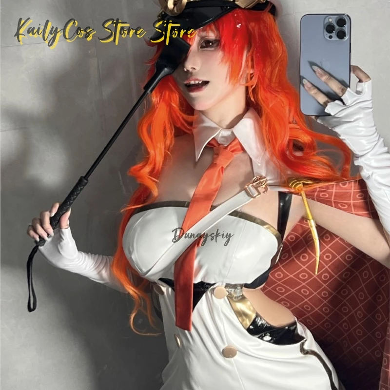 

Augusta Cosplay Wuthering Waves Costume For Women Fan Art Military Uniform Game Halloween Dress Female Party Halloween