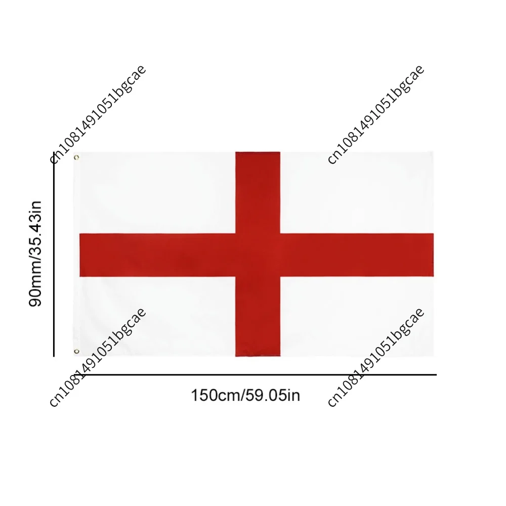 90x150cm 3x5 Ft St George Cross Flag Polyester English National Flags Vivid Color Fade Resistant Parade/Festival/Home Decoration view 6