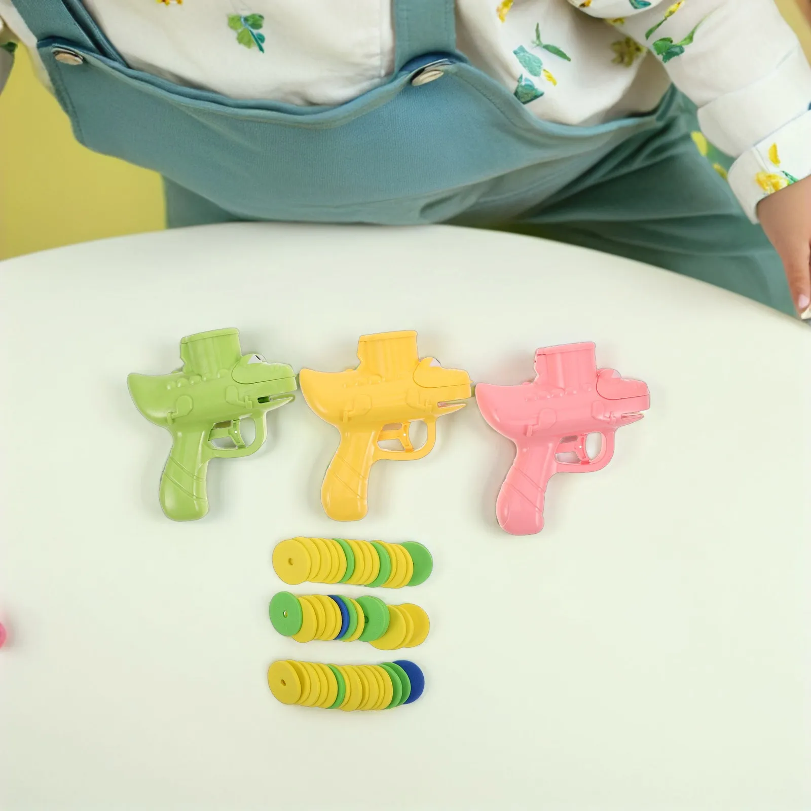 3 Pcs Toys Flying Disc Launcher Game Interactive Children Boys Party Bag Fillers Exercising
