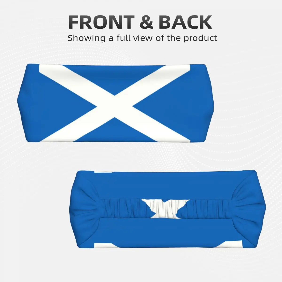 Custom Scotland Flag Headband Men Women Non Slip Moisture Wicking Athletic Sweatband for Cycling