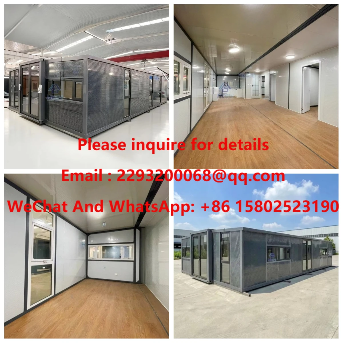 

20Ft 40Ft Ready to Ship Light Steel Prefab Expandable Container Foldable House Prefabricated Mobile Modular Portable Home