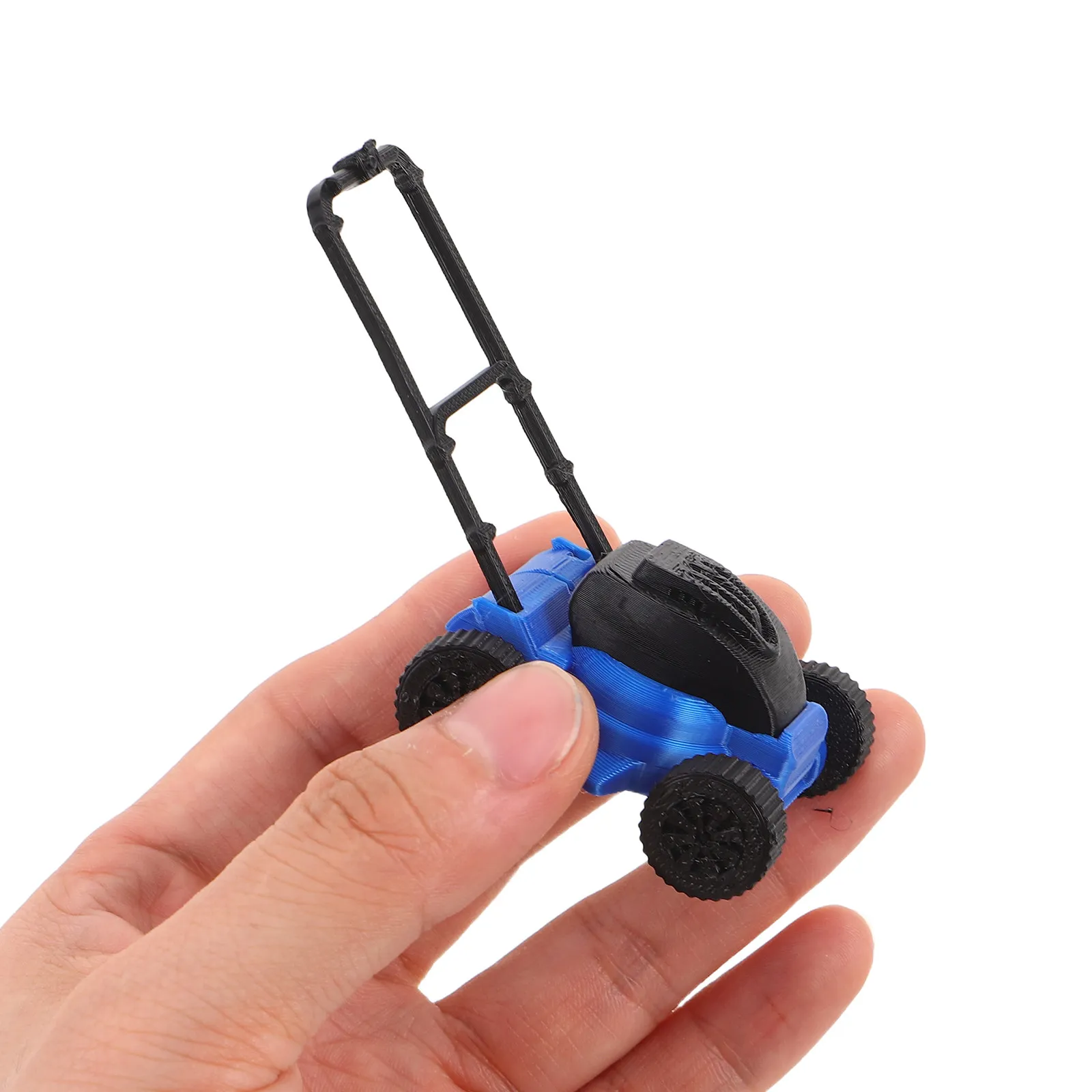 

Mini Lawn Mower Dollhouse Yard Accessory Realistic Landscaping Decoration Plastic Garden Tool for Creative Play