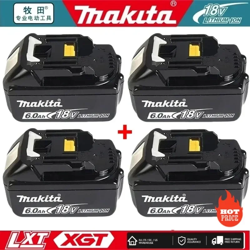 

Original Makita Replacement Lithium Battery 6Ah/5Ah/3Ah for Makita 18V Battery BL1830B BL1850B BL1850 BL1840BL1860 BL1815