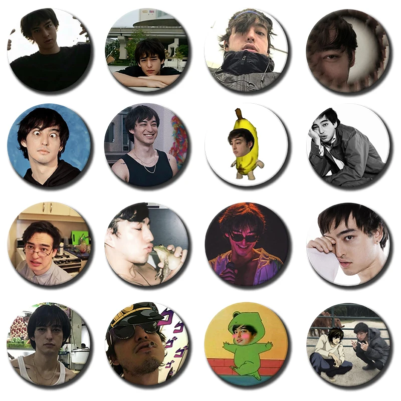 Hot Singer Joji Peripheral Enamel Pins Creative Brooch Round Badge for Bag Clothes Decor Jewelry Accessories Fans Collect Gifts