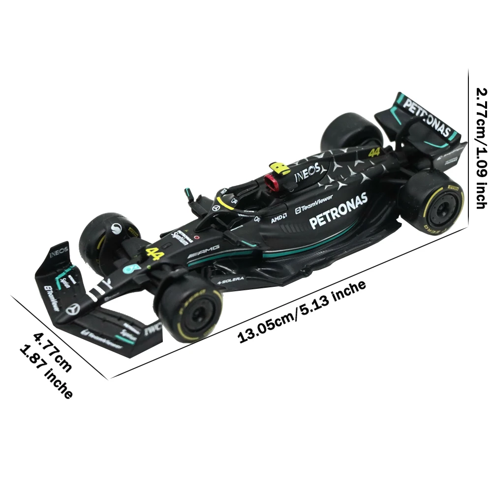 Bburago 1:43 2023 Mercedes AMG Formula One Team W14 #44 #63 Alloy Car Diecast Model Toy Collectable Gifts For Adults