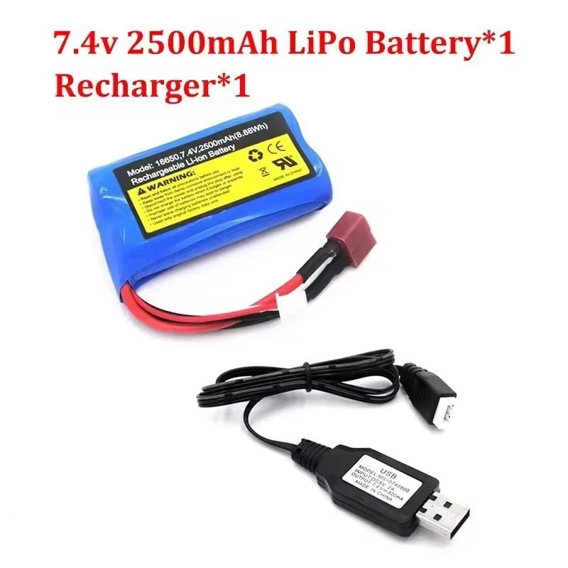 Akumulator do samochodu RC SCY SG116PRO/MAX 7.4V 2500mAh Litowy akumulator Ogólny 16101 16102 Akumulator zapasowy baterie do zabawek Akcesoria do zabawek