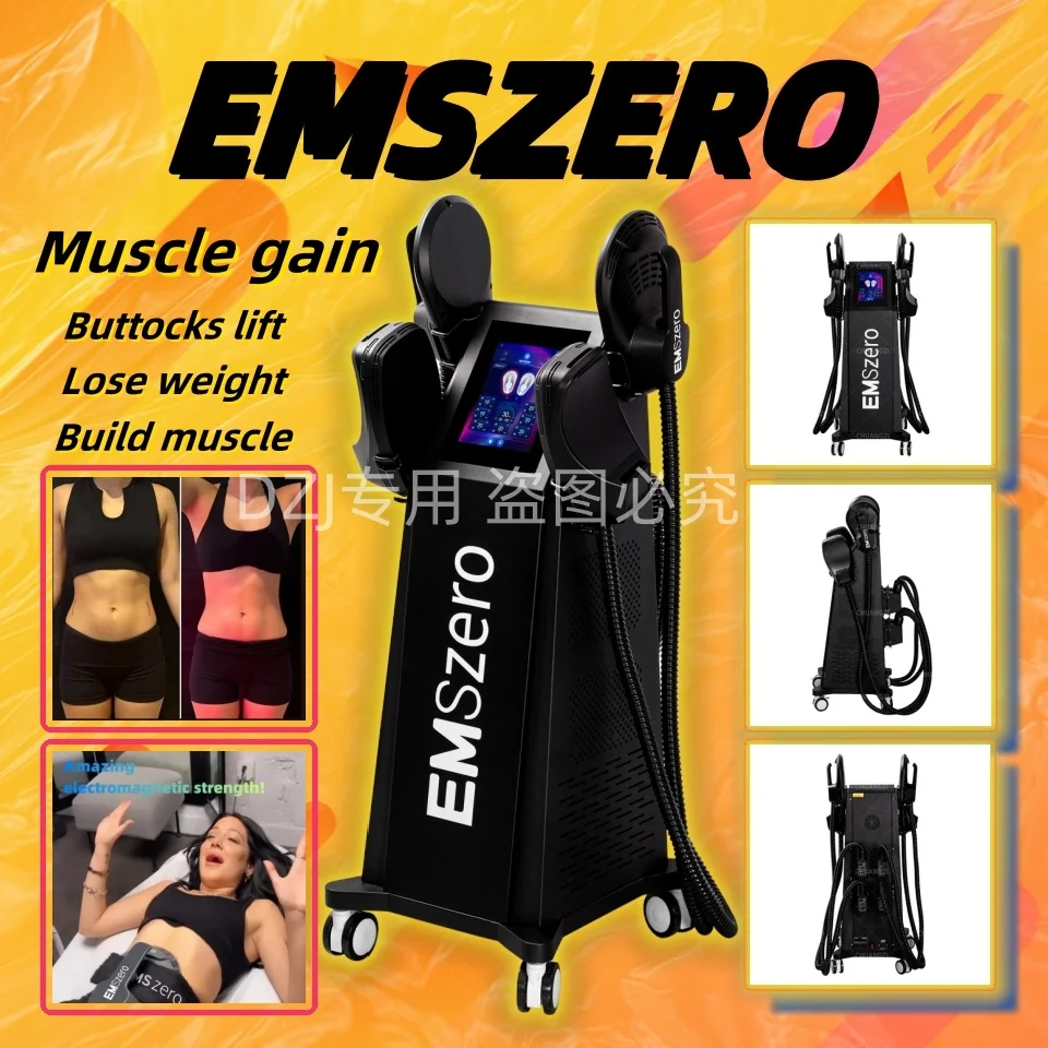 Muscle Stimulator Body Sculpting EMSzero Machine 4 Handles RF 200Hz Fat Burning Commercial/Home Use Machine 2025